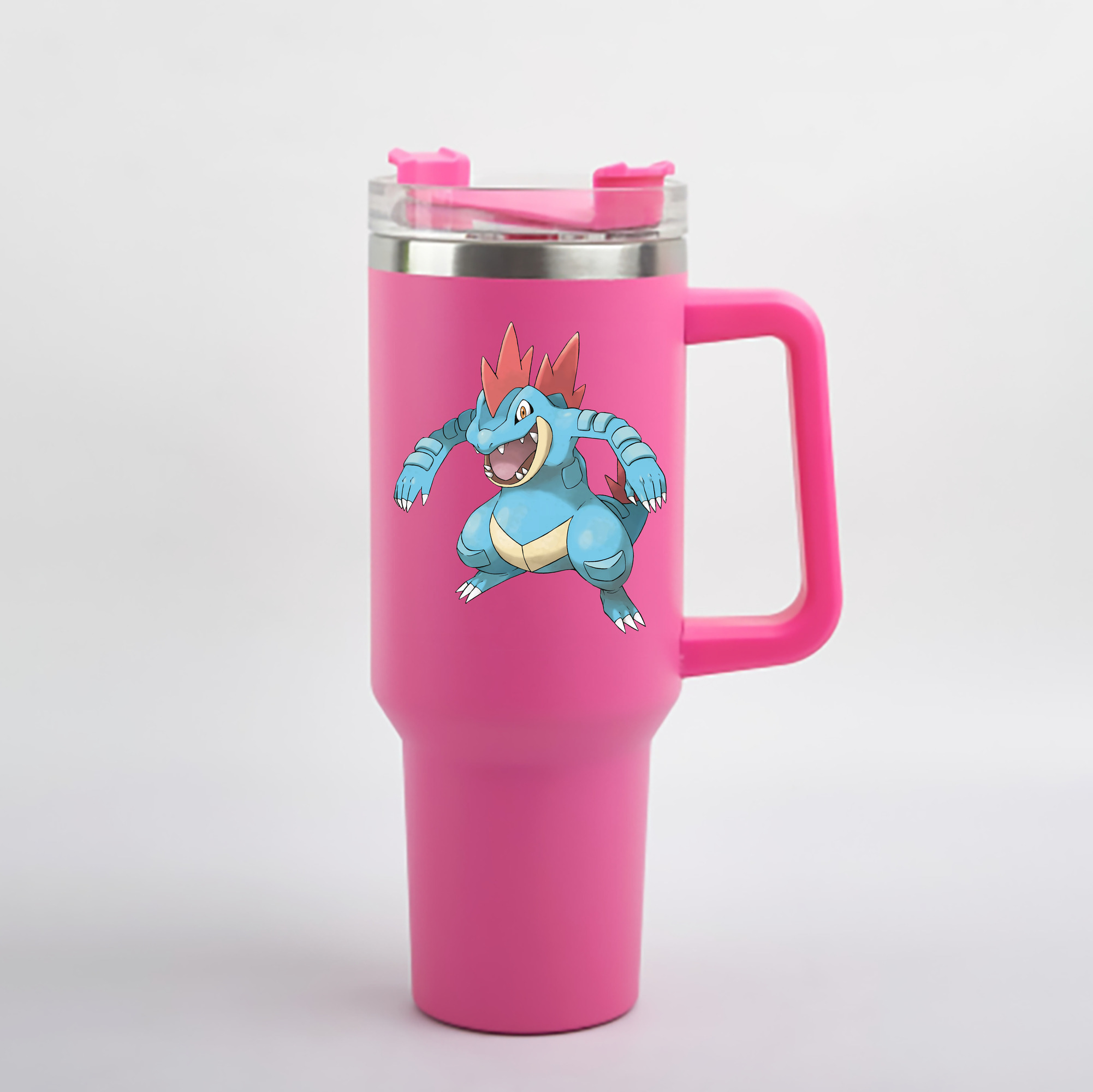 （画像用） ポケットモンスター Pokémon 1200mL車用タンブラー - クリスタルステッカー（プラスチックストロー付き）